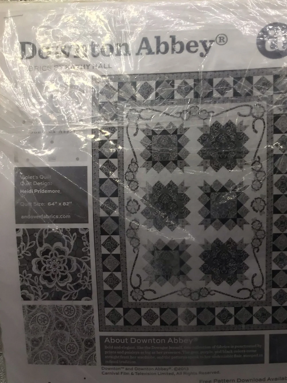 Downton Abbey Violet's Quilt Pattern & Fabric